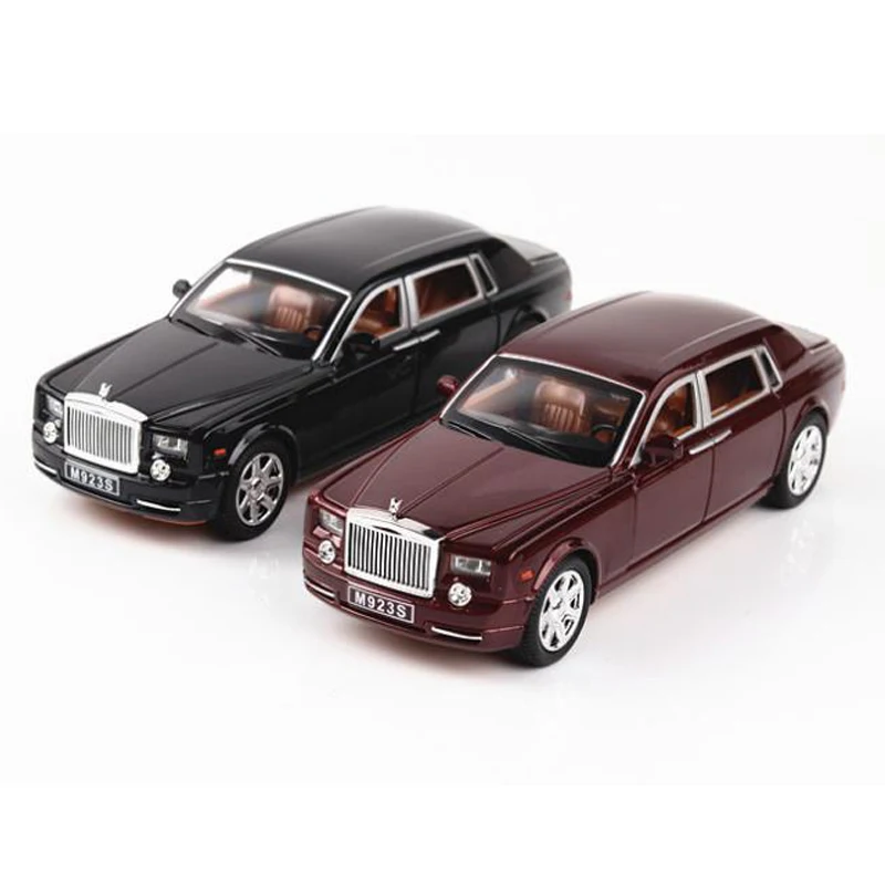 Модель автомобиля 1:24 в рулонах Roy Phantom модель подсветильник Ки из сплава под