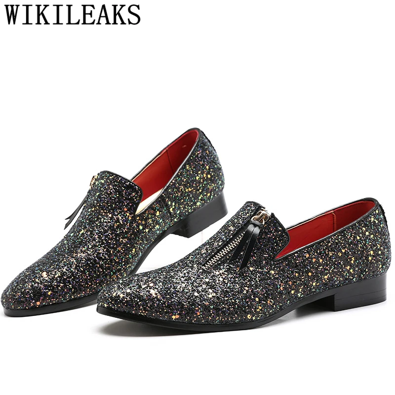 Лоферы Мужские туфли для вечеринок Свадебные Мужская модельная обувь Sepatu