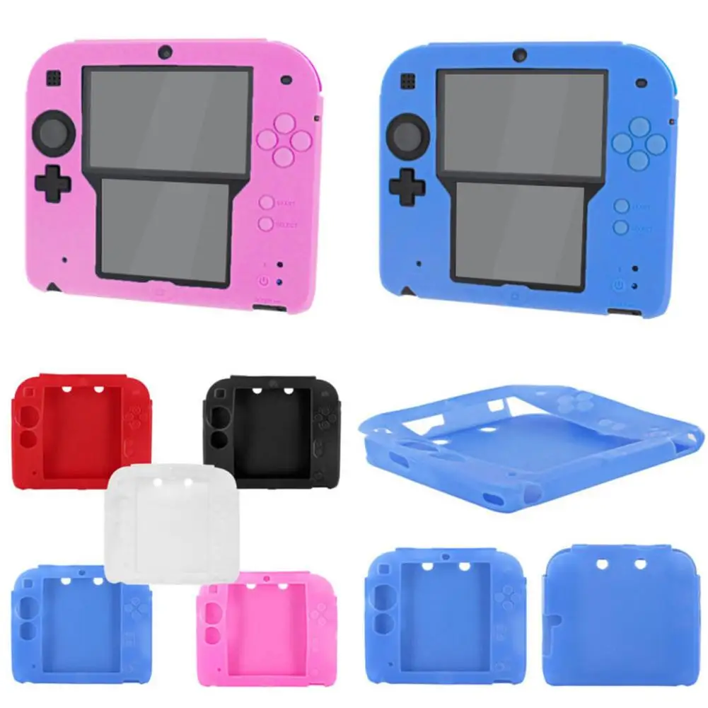Однотонный защитный силиконовый чехол для игровой консоли Nintendo 2DS|Запасные