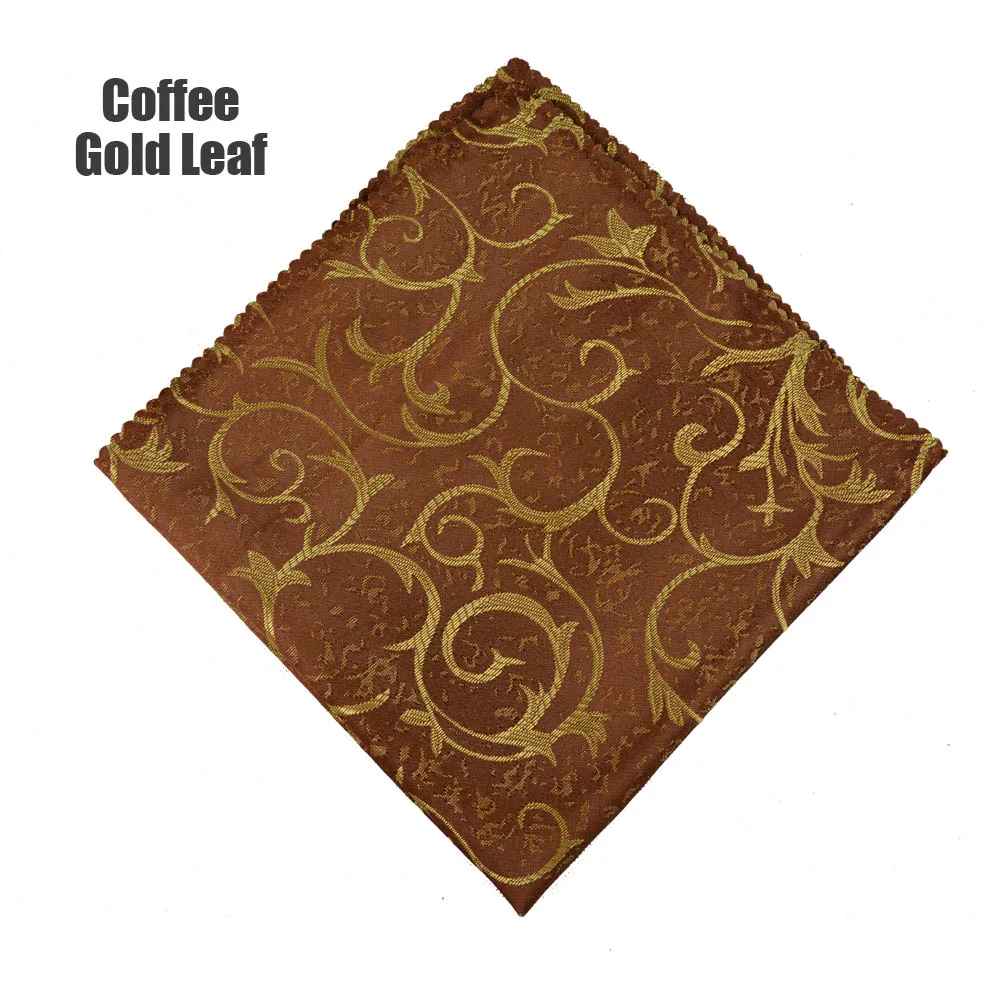 Coffee Gold Leaf Новое поступление Золотой Желтый/кофейный/красный 1" квадратная скатерть для ресторана отеля вечерние салфетка домашняя салфетка 10 шт./партия - Цвет: Coffee Gold Leaf