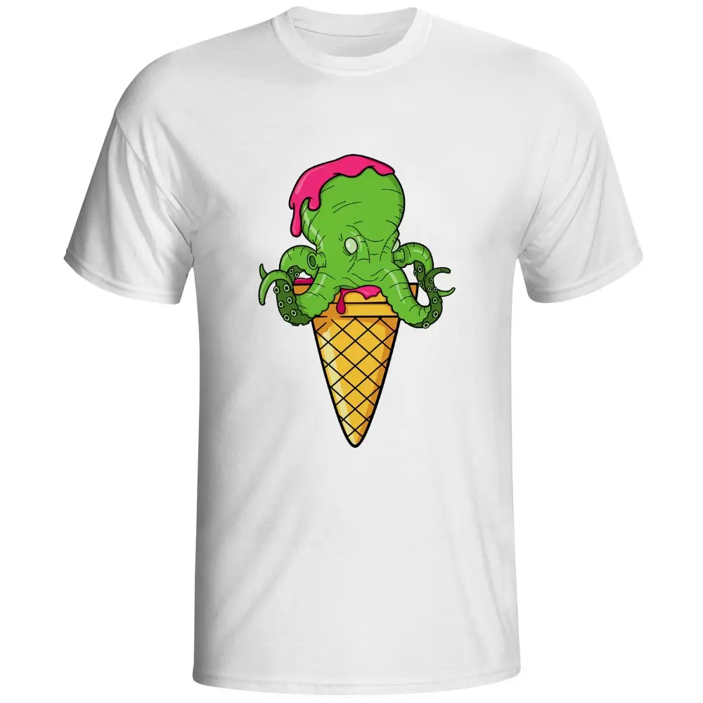 Новинка Дизайн Осьминог для ребенка Icecream Футболка повседневный стиль аниме