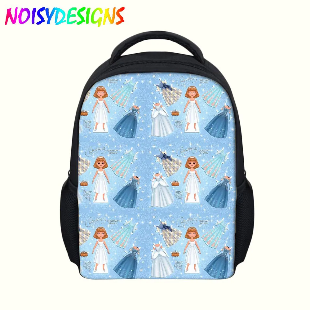 Повседневная школьная сумка для детского сада, милые рюкзаки для девочек с 3D рисунком из мультяшной бумаги и куклы, Детская сумка с забавным...