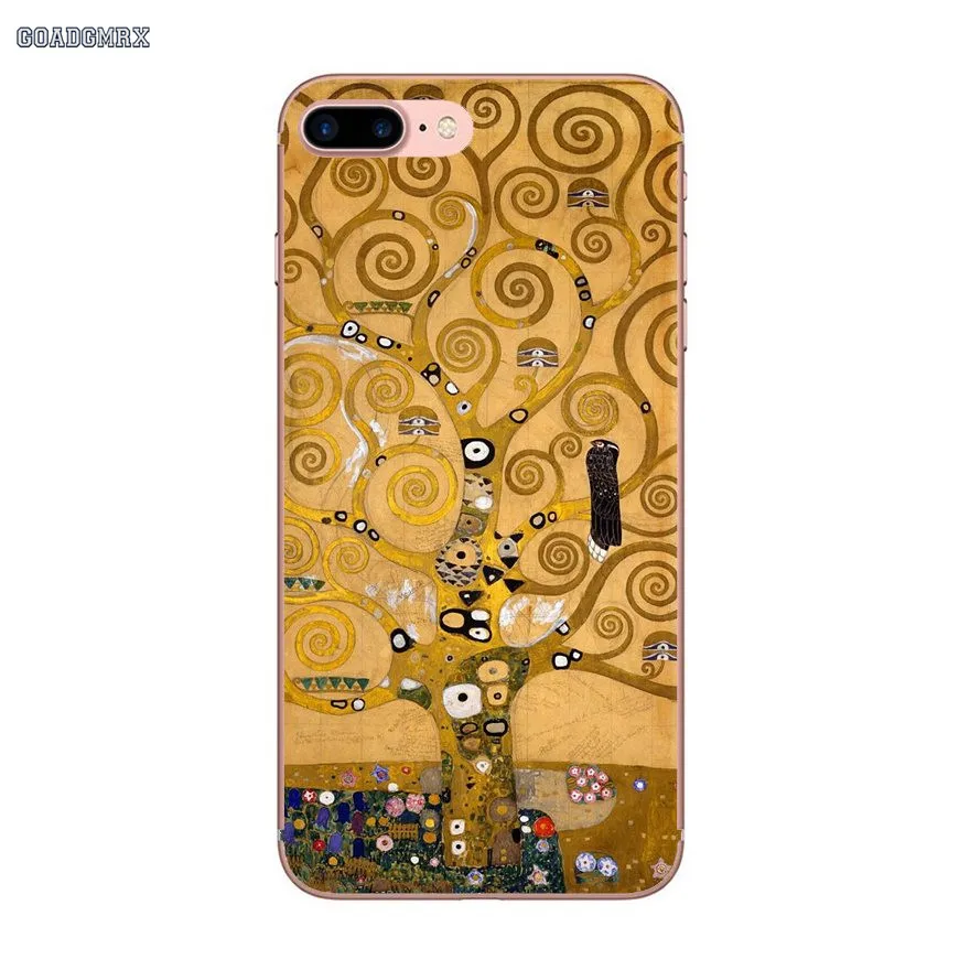 Прозрачный мягкий чехол для Huawei P Smart P8 P9 P10 Lite Y6 Y7 Y9 Prime Pro 2017 2018 2019 Gustav Klimt The Kiss Art |