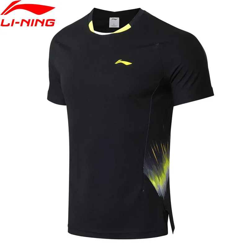 Мужская футболка для бадминтона Li-Ning с дышащей подкладкой конкурсов спорта AAYN261