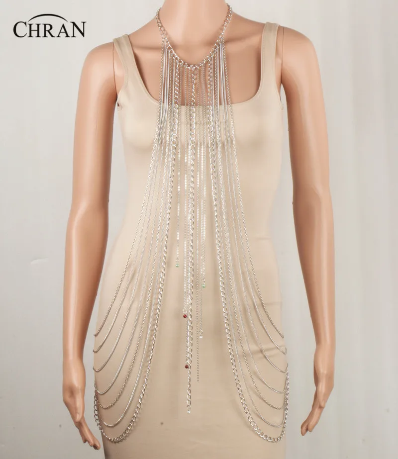 Цельнометаллическое ожерелье на плечо Chran 2 цветов