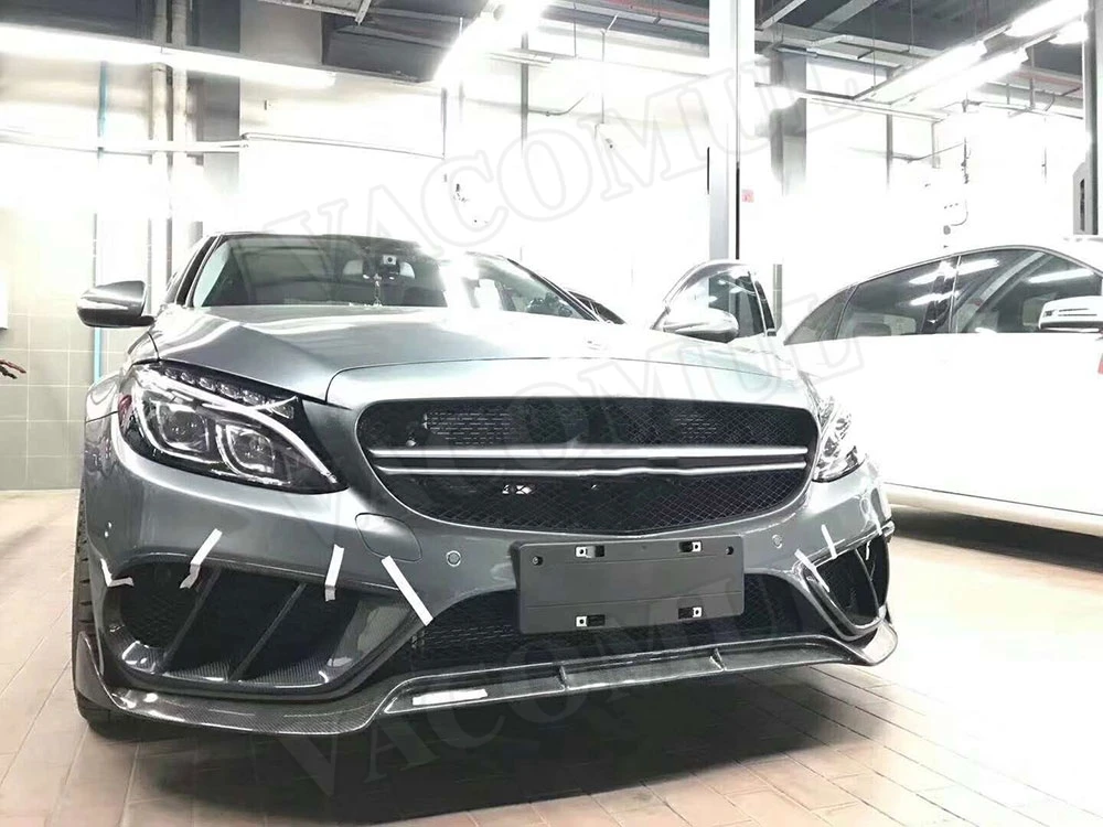 Передний бампер решетка вентиляционного отверстия отделка для Benz W205 C63 C180 C200 Sport 15