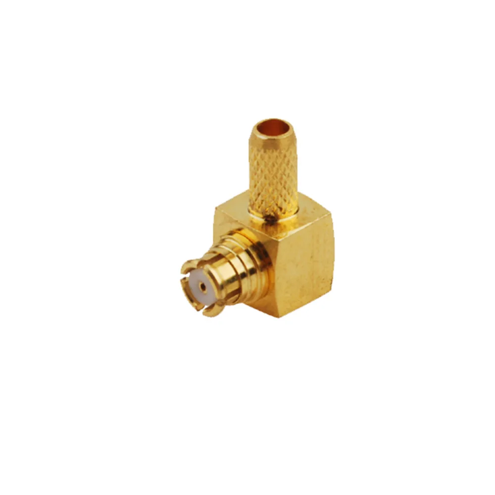 Eightwood 5 шт. SMPCrimp Jack Женский правый угол RF коаксиальный разъем адаптер для LMR-100 RG174