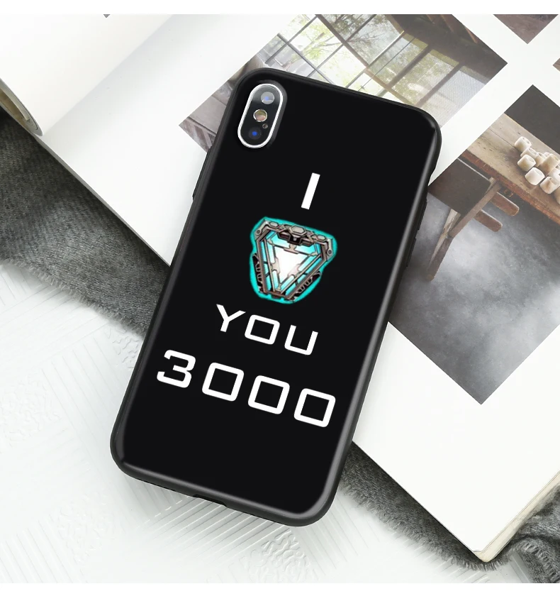 Железный человек I love you 3000 чехол для телефона iPhone X 7 Plus XS Мстители эндшпиль