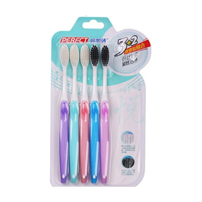 

Hot Sale Adults Adult Manual Perfct 5pcs Carbon Reiff Wire For Filagreed Clean Soft-bristle Toothbrush Family Pack F929