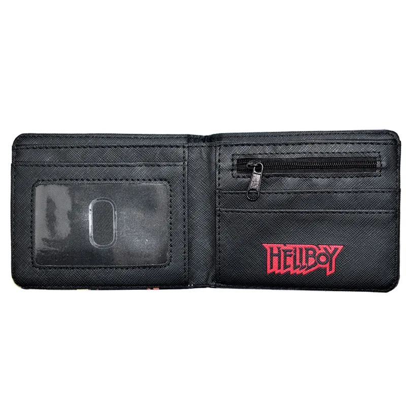 

Super Hero Hell Boy Men's Short Purse With Coin Pocket Bi-Fold