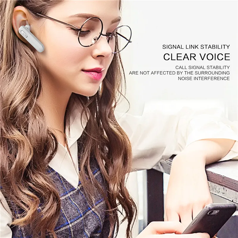 Новый мини Bluetooth 4 1 гарнитура Беспроводные наушники с микрофоном Регулировка