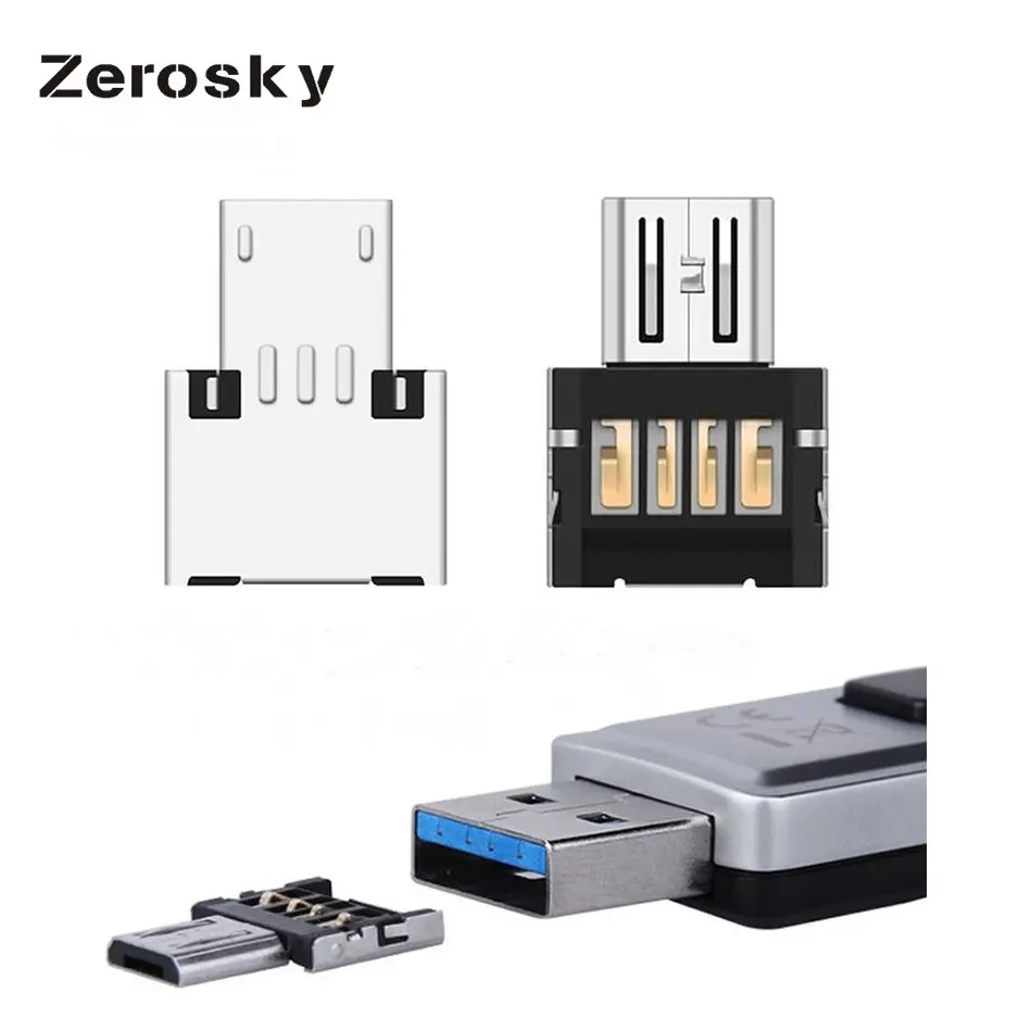 Адаптер Micro USB OTG коннектор Мини адаптер для смартфона Android планшета USB|Переходники
