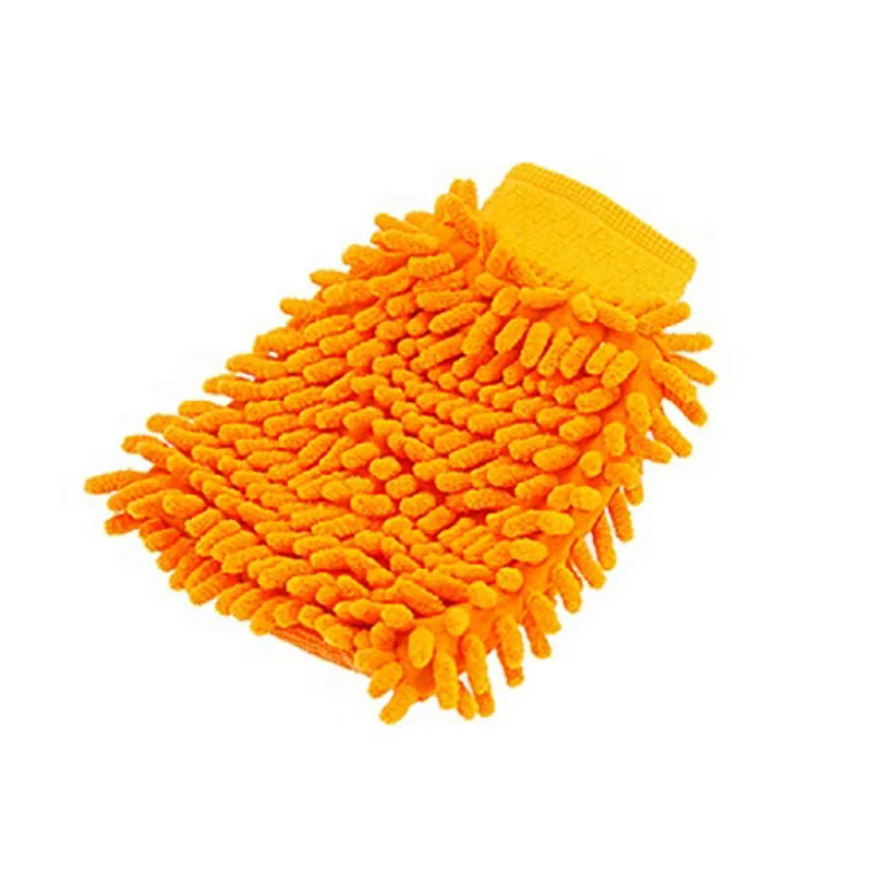orange Hoomall Бытовые прочный супер варежка микрофибры Автомойка перчатки моющая Чистящая и устойчивая к царапинам Бытовая Уход Кисть - Цвет: orange