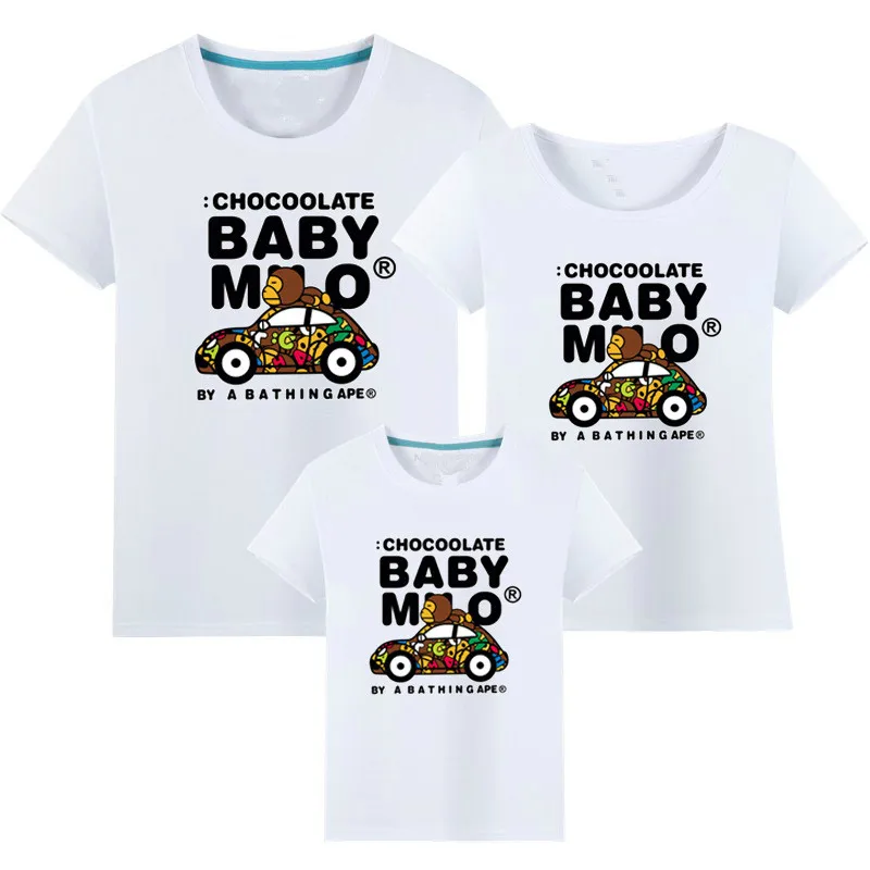 

Летняя футболка с мультяшными машинами 2018, семейные одинаковые комплекты, футболка, Модная хлопковая семейная одежда, Детский семейный кос...