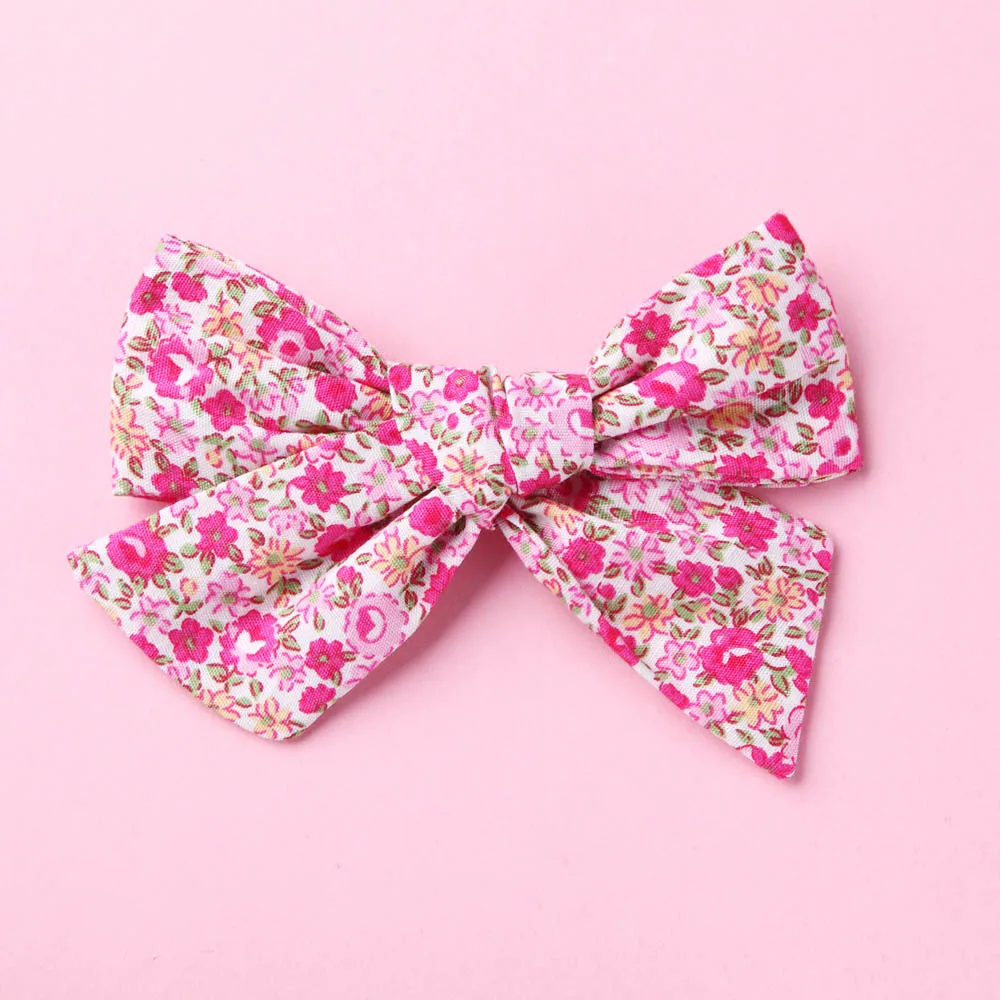 Floral 22 with clip Повязки на голову или заколки для волос, аксессуар для волос из ткани для девочек - Цвет: Floral 22 with clip