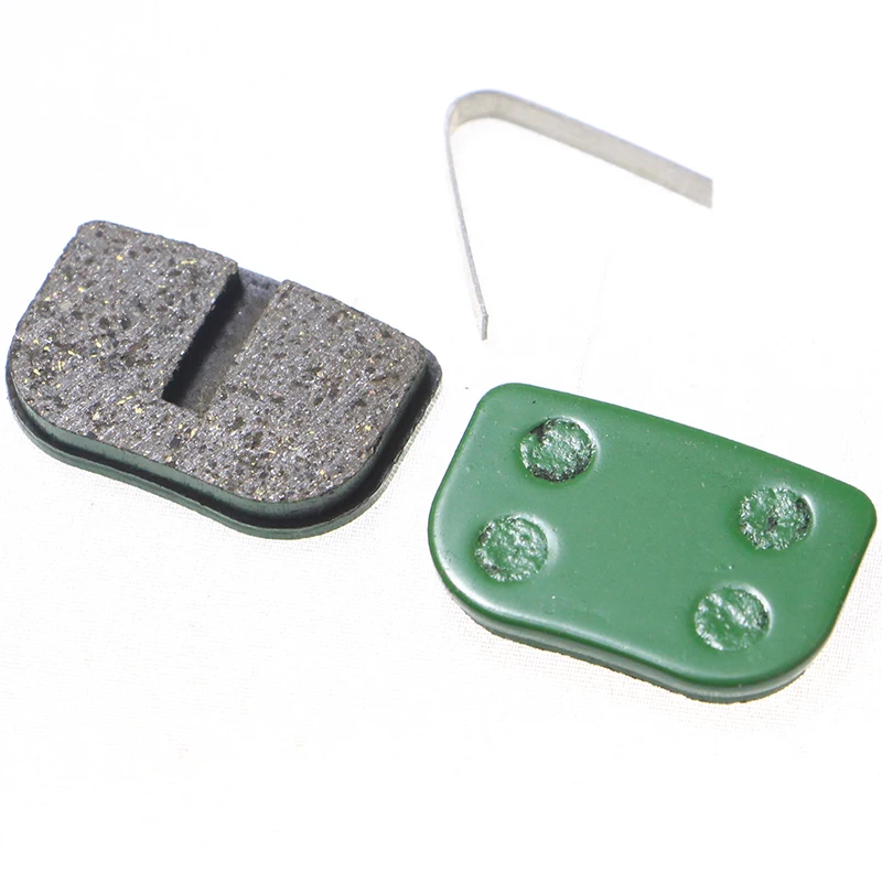 4 pairs(8 PCS) Green Memi-Metallic Resin Bicycle disc brake pads for Aobang BOLI
