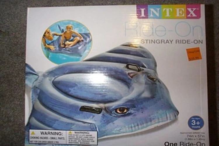 Intex 57550 Stingray езда на плавательном бассейне поплавок игрушка надувной воды пляжа