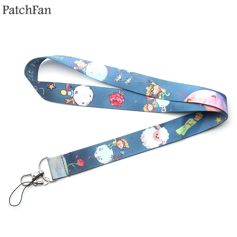 Patchfan Маленький принц DIY аниме брелок для ключей шейный ремешок тесьма лента шейный ремень значок держатель телефона ожерелье A1704 - Цвет: 2