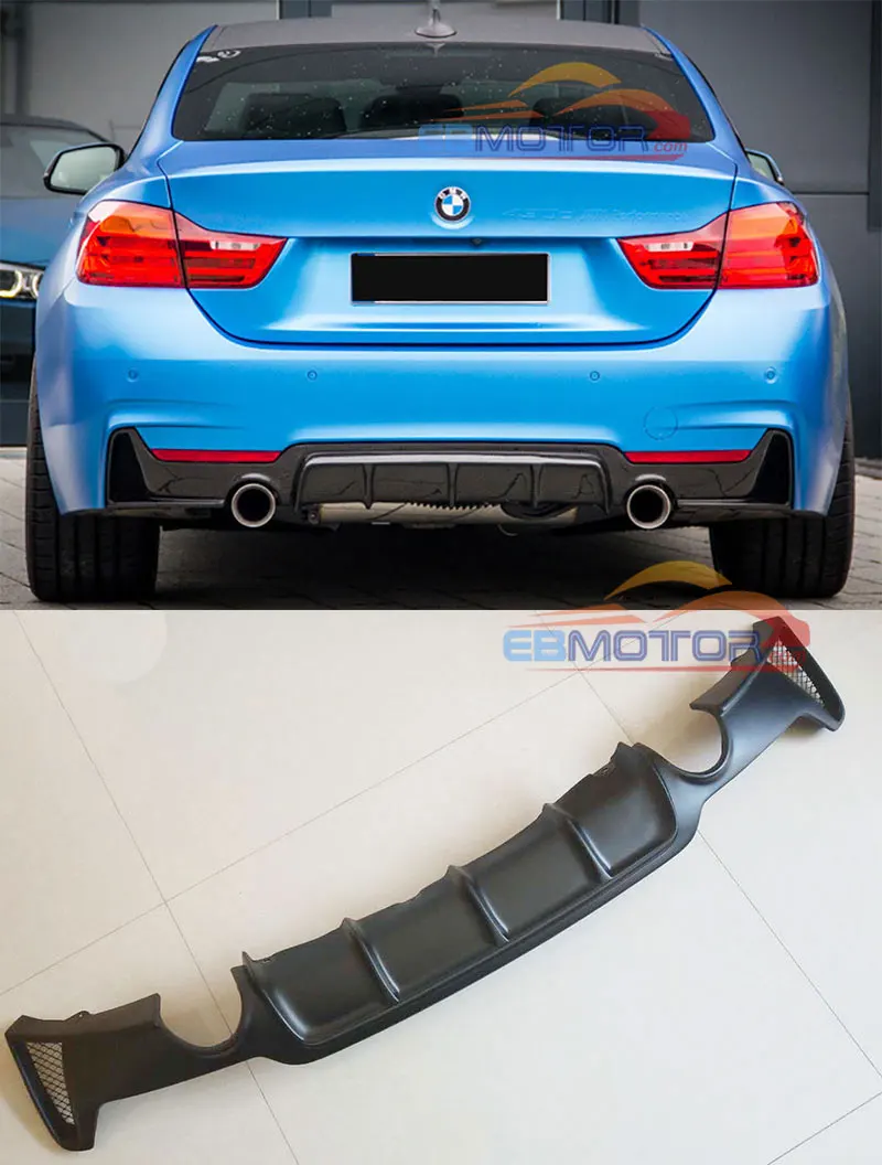 Неокрашенный задний диффузор из стекловолокна для BMW F32 F33 F36 435i GranCoupe M спортивные
