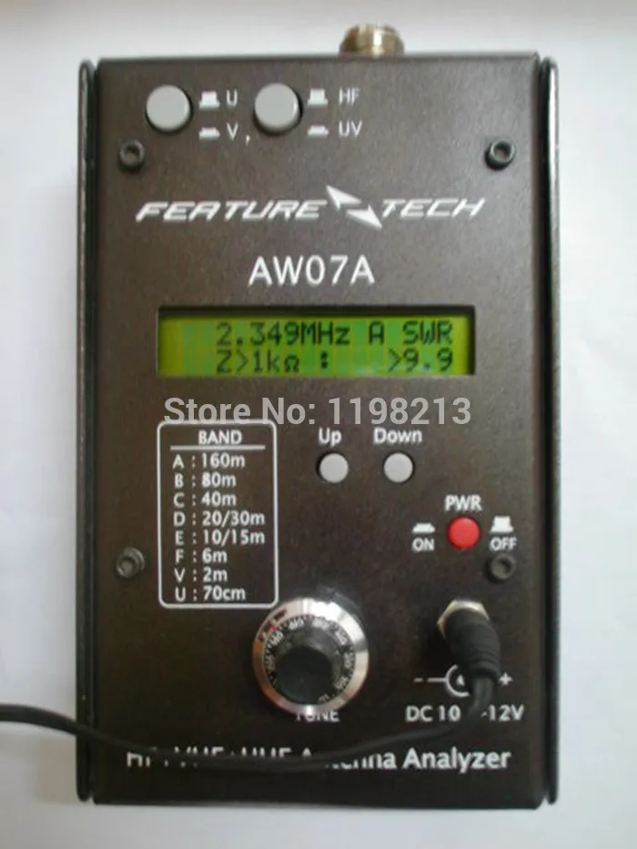 AW07A HF VHF UHF 160M импеданс SWR антенна анализатор для любительской радиосвязи Hobbists DIY