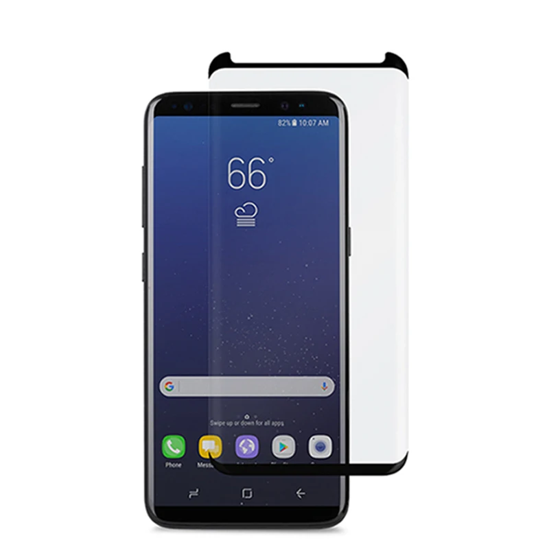 Sinzean 100 шт 3D изогнутые Накладка для Samsung Galaxy S8/S8 плюс закаленное Стекло Экран протектор(полный клей доступны