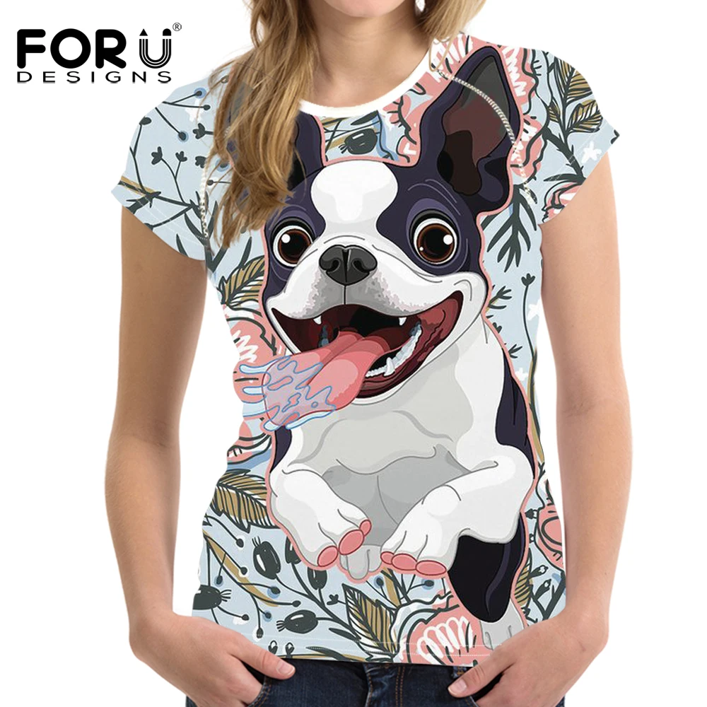 FORUDESIGNS/2018 летняя дышащая футболка модная женская с коротким рукавом топы