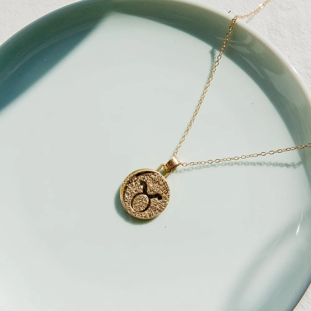 1 шт. Знак зодиака ожерелье 12 Созвездие ожерелье s Небесный Keepsake ювелирные изделия Дева Телец Leo Близнецы Bijoux Femme Мода