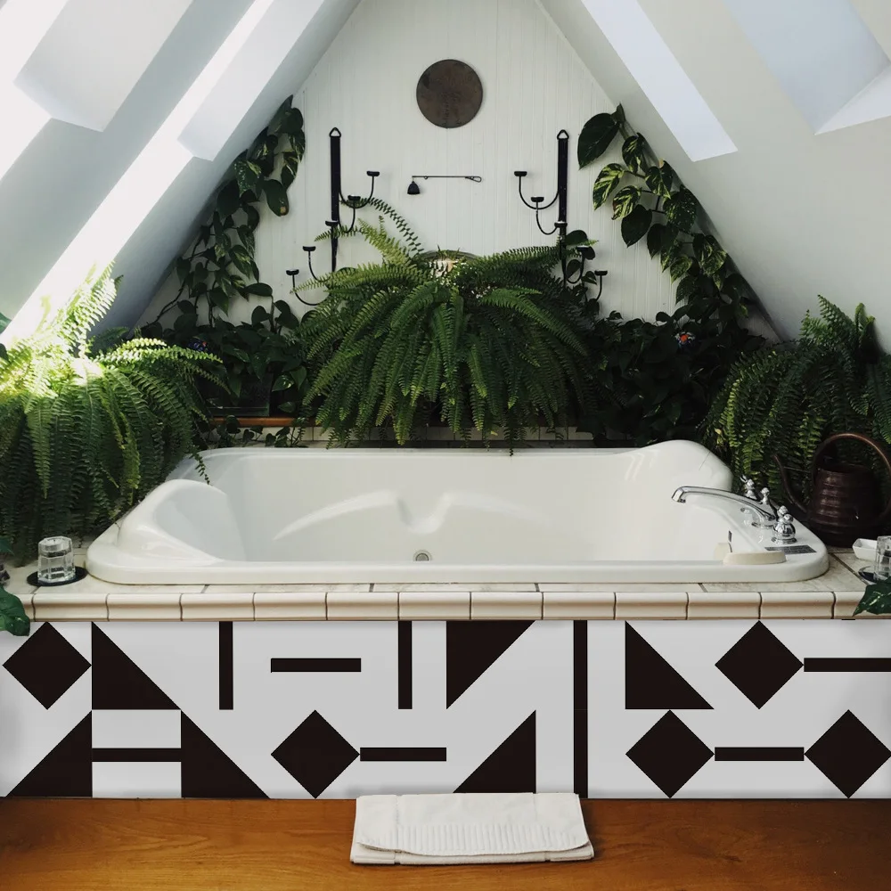 Fun Vision самоклеющаяся кухня ванная пластик плитка стикер водонепроницаемый