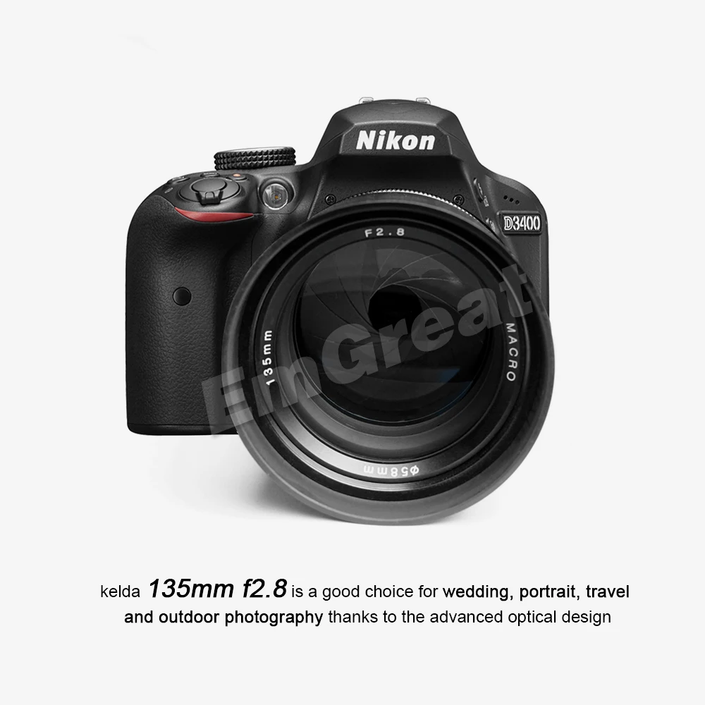 Kelda 135 мм F2.8 Полнокадровый объектив с фиксированным фокусом ультра низкая