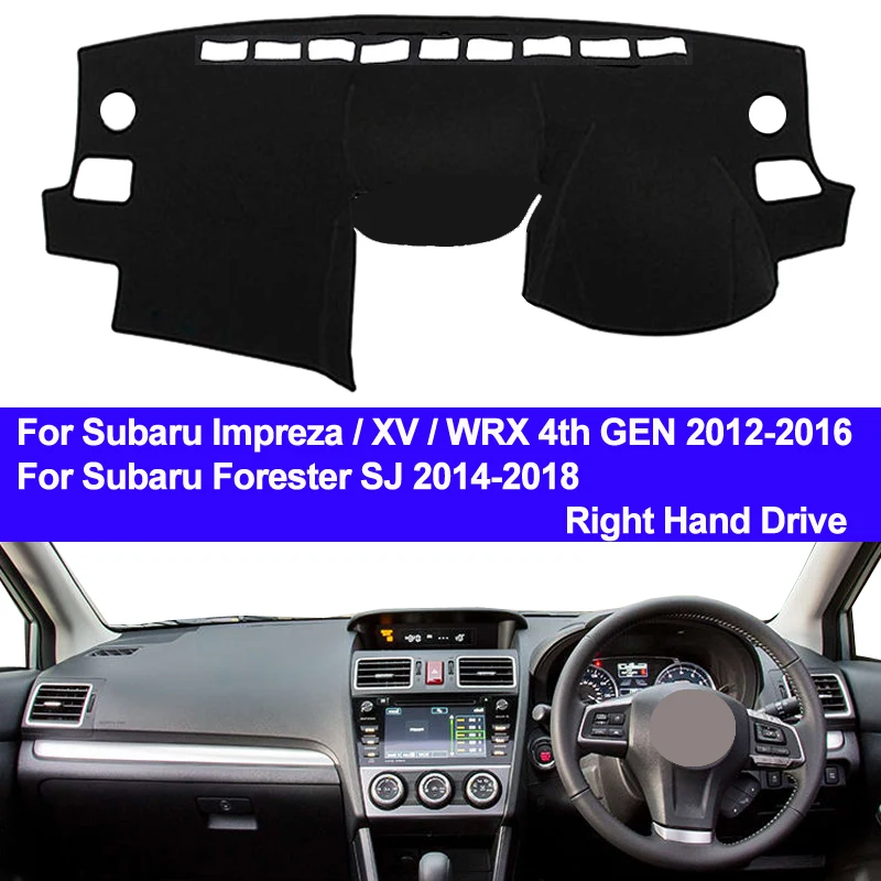 Коврик для приборной панели TAIJS правый ковер от солнца Subaru Impreza / XV WRX 4 го поколения