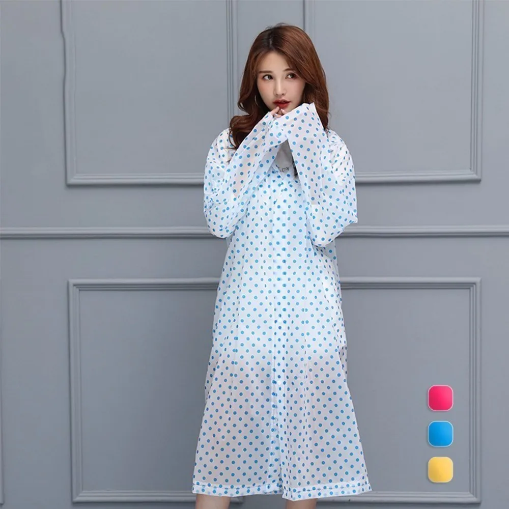 Fashion Dot Adult Man Women Environment Raincoat Rainwear Waterproof Poncho Tour Transparent Girl Rain Coat Gear JJ-SYYY138- | Дом и сад