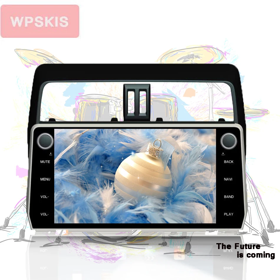 Octa Core Android 9 1 Автомобильный видео dvd плеер аудио a/v с 3/4g wifi gps монитор для Toyota Prado 2018