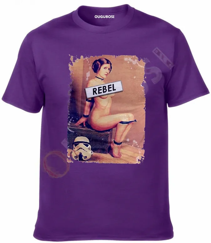 New Arrival Princess REBEL T shirt Star Funny cotton Men's t-shirt Custom fitness Hipster tee | Мужская одежда