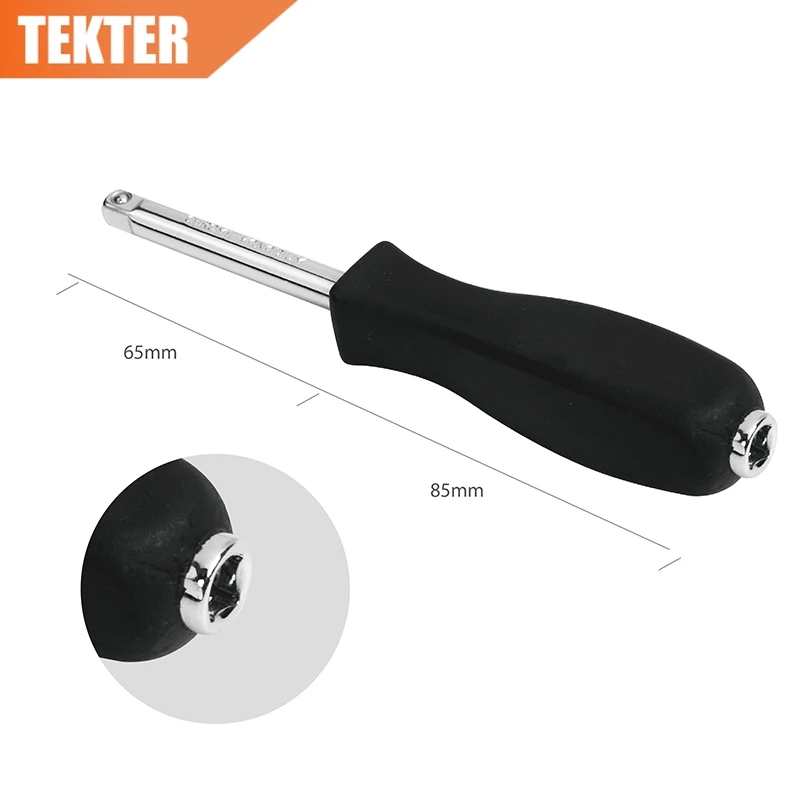 TEKTER 1/4 &quotDr Spinner Ручка 6 дюймов 150 мм гнездо драйвера CRV хром ванадиевой стали