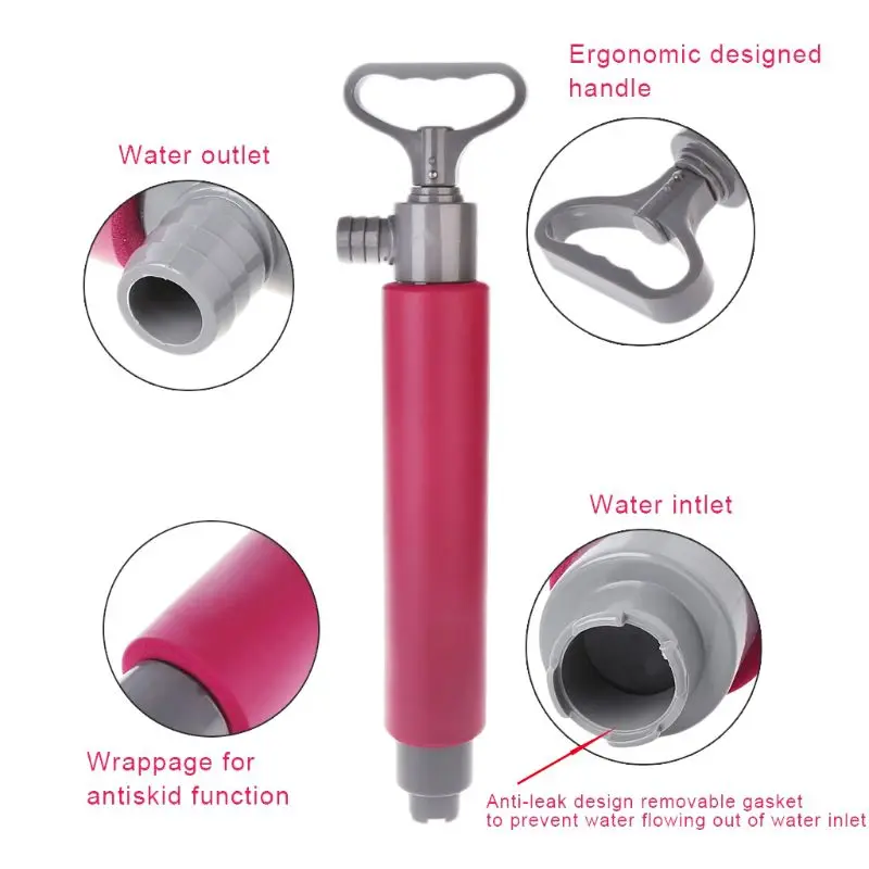 Ручной насос для дренажа Каяка плавающая вода аварийно Спасательный