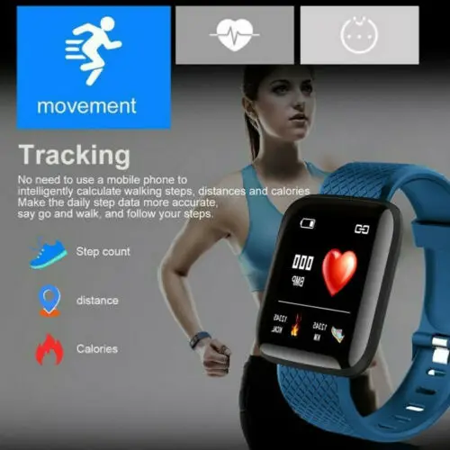 Смарт-браслет с Bluetooth, фитнес-трекер, умные часы, измеритель артериального давления, пульсометр, шагомер, браслет
