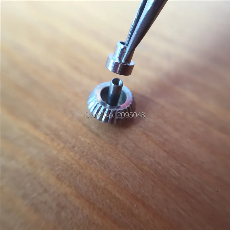 Steel waterproof Sapphire watch crown for raymond weil lady's 35mm watch aftermarket replacement parts