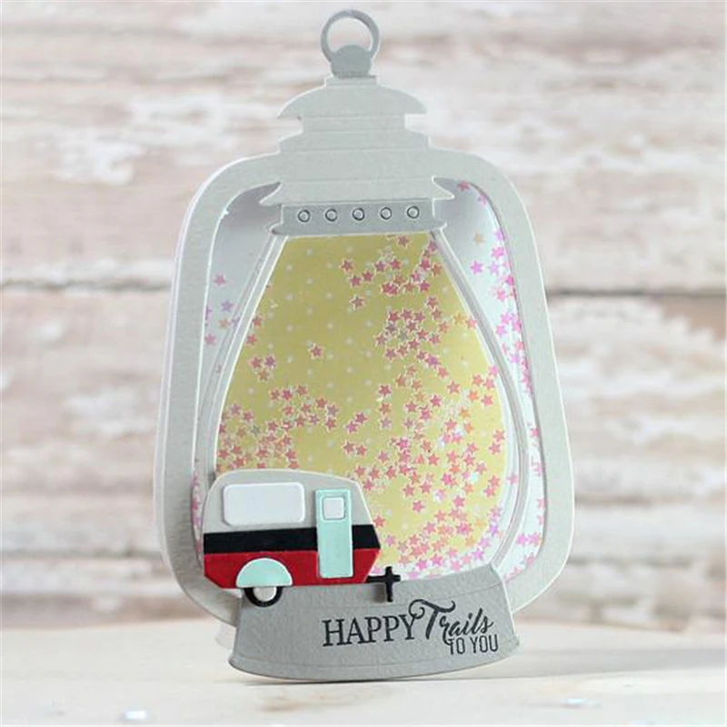 DiyArts 8 шт походные иконы металлические режущие штампы трафарет для DIY альбома