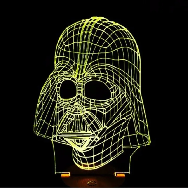 USB новинка подарок с изображением из «Звездных войн 3D настольная лампа светодиодный ночник домашний декор сенсорный выключатель настольной лампы свет BB8 Дарт Вейдер йода Бэтмен x-крыла
