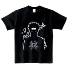 Детская футболка с рисунком забавная футболка для мальчиков футболка с японским аниме летние топы для мальчиков и девочек, черная Повседневная футболка, одежда для малышей