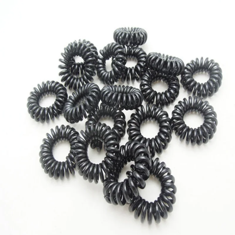 

30Pcs Random Color Gum Telephone Wire Elastic Hair Bands Ties Rings Rubber Ponytail Holder Bracelets Headbands Hair Accessories