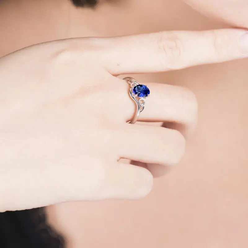 LOVERJEWELRY 18Kt обручальные кольца из белого золота прекрасное овальное кольцо