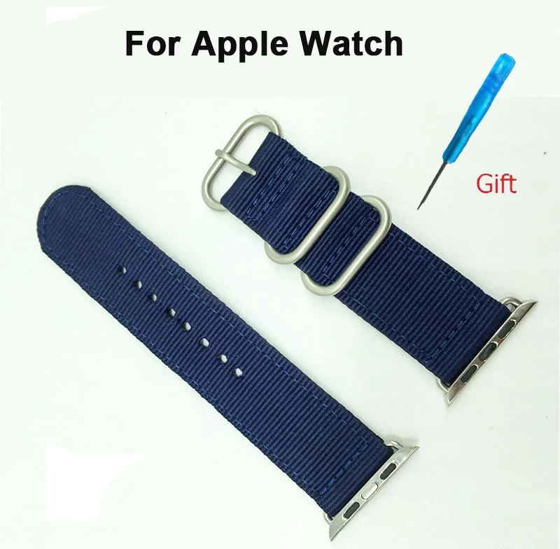 Нейлоновый ремешок NATO для Apple Watch на запястье модный стиль Iwatch Band 38 мм 42 с ремешком