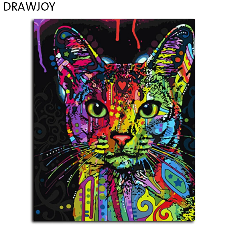 DRAWJOY картина в рамке картина по номерам настенное Искусство DIY картина маслом по номерам на холсте домашний декор для гостиной 40*50 см