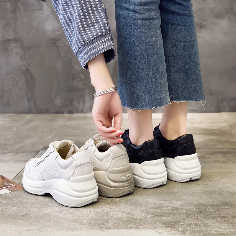 Женские повседневные туфли на платформе в стиле Харадзюку|shoes woman retro|leather loaferswomens