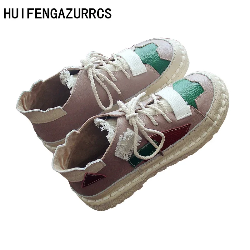 Женские ботинки ручной работы Careaymade из натуральной кожи ботильоны с мягкой