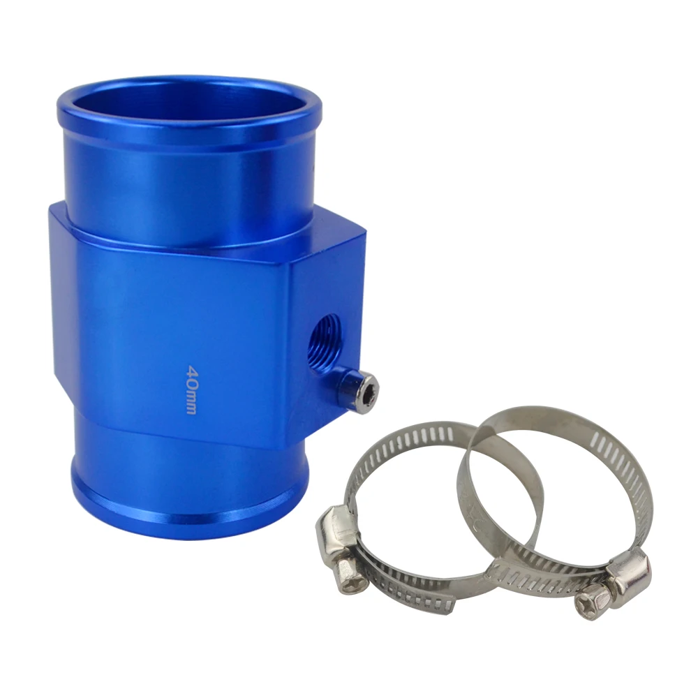 BLUE 40mm 1 шт. температура воды датчик температуры трубы Калибр Шланг радиатора адаптер Размер 28 мм/30 мм/32 мм/34 мм/36 мм/38 мм/40 мм - Цвет: BLUE 40mm