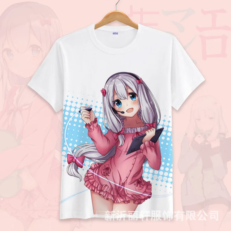 Японский аниме &quotEromanga-Sensei&quot унисекс для ролевых игр топы летние повседневные