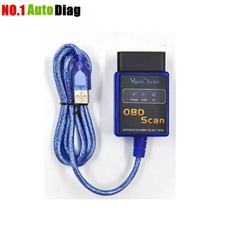 Средством диагностики OBD2 OBD II V1.5 Vgate ELM327 USB сканирования диагностический сканер