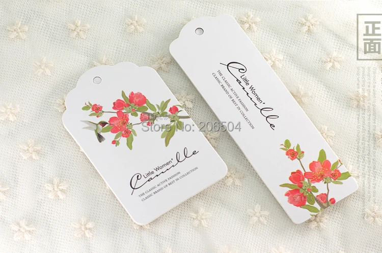 500 шт. новый стиль все виды подвесных бирок разумная цена бирки для ткани одежды